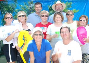 Parrotheads pose at the Flip-Flop Fun-Raiser sponsored by the Big Thompson Rotary Club to benefit the Bous & Girls Clubs of Larimer County